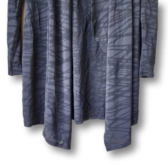 Calvin Klein Black Mesh Open Cardigan Size S Long Lightweight Mob wife Glam - Picture 3 of 7